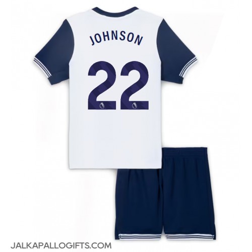 Tottenham Hotspur Brennan Johnson #22 Koti Peliasu Lasten 2024-25 Lyhythihainen (+ Lyhyet housut)